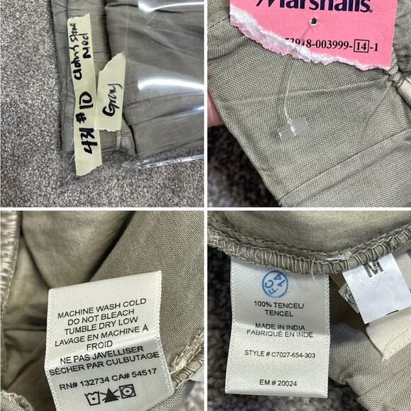 minimalist flowy comfortable pull on lounge Cloth & stone wide leg pants Medium - Picture 5 of 11